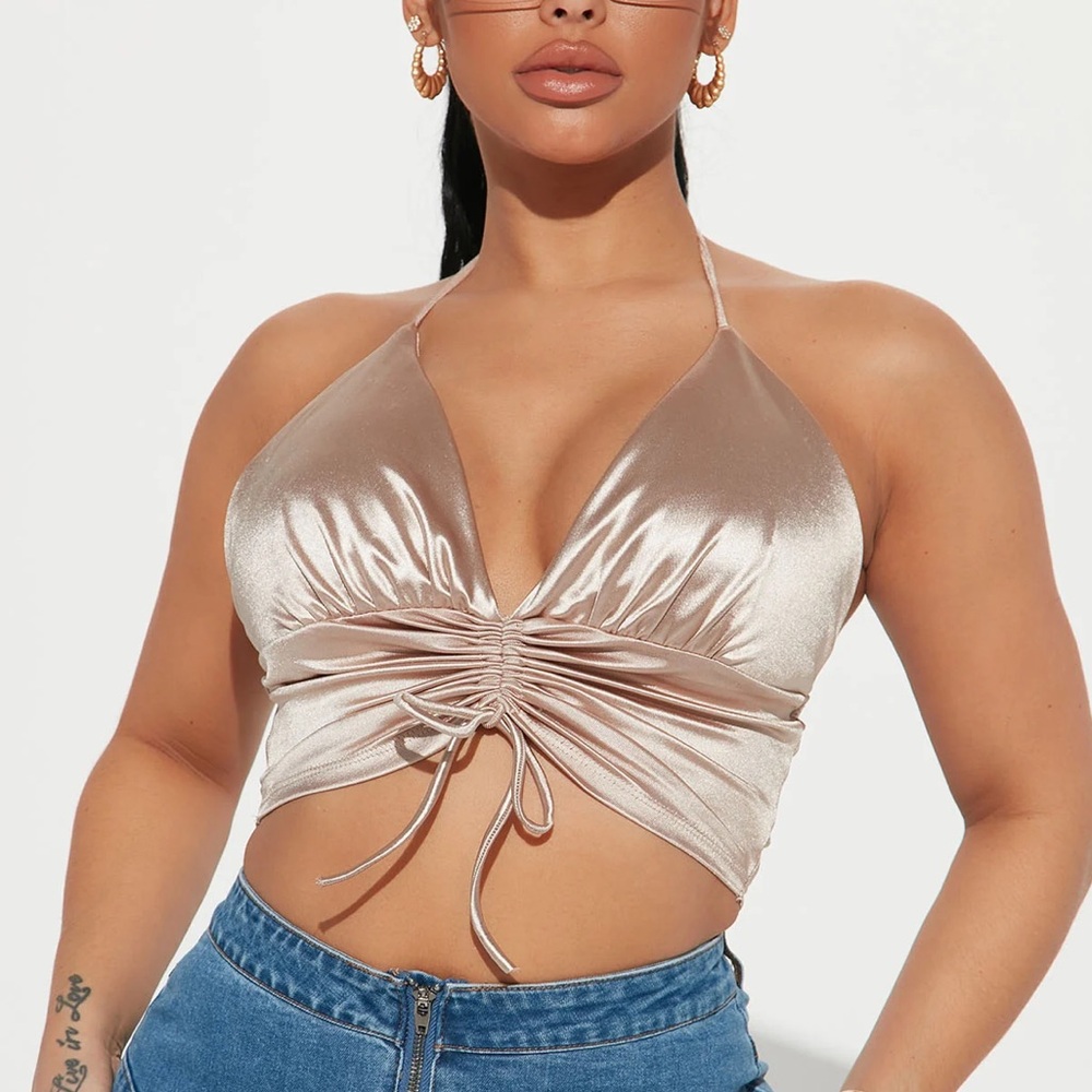 Almost Famous Gold Blouse